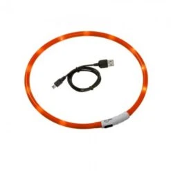 Flamingo COLLARE VISIO LIGHT LED ARANCIONE Cm 70 (circonferenza)