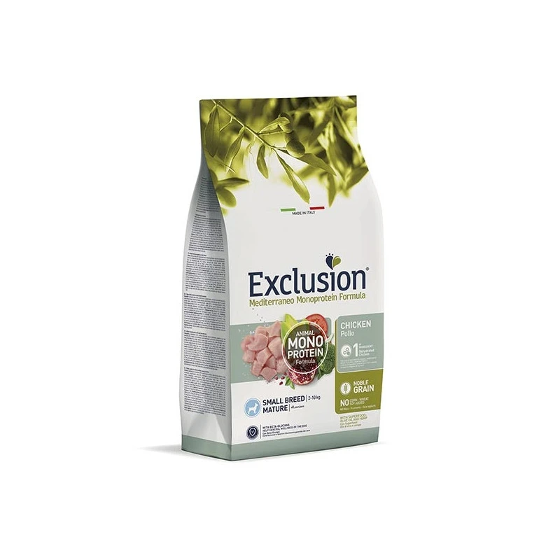 EXCLUSION Mediterraneo Monoproteico Mature Small Pollo 2 Kg 3 EXCLUSION Mediterraneo Monoproteico Mature Small Pollo 2 Kg