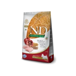 FARMINA N&D LOW ANCESTRAL GRAIN Cane Mini Farro Avena Pollo E Melograno 7 Kg