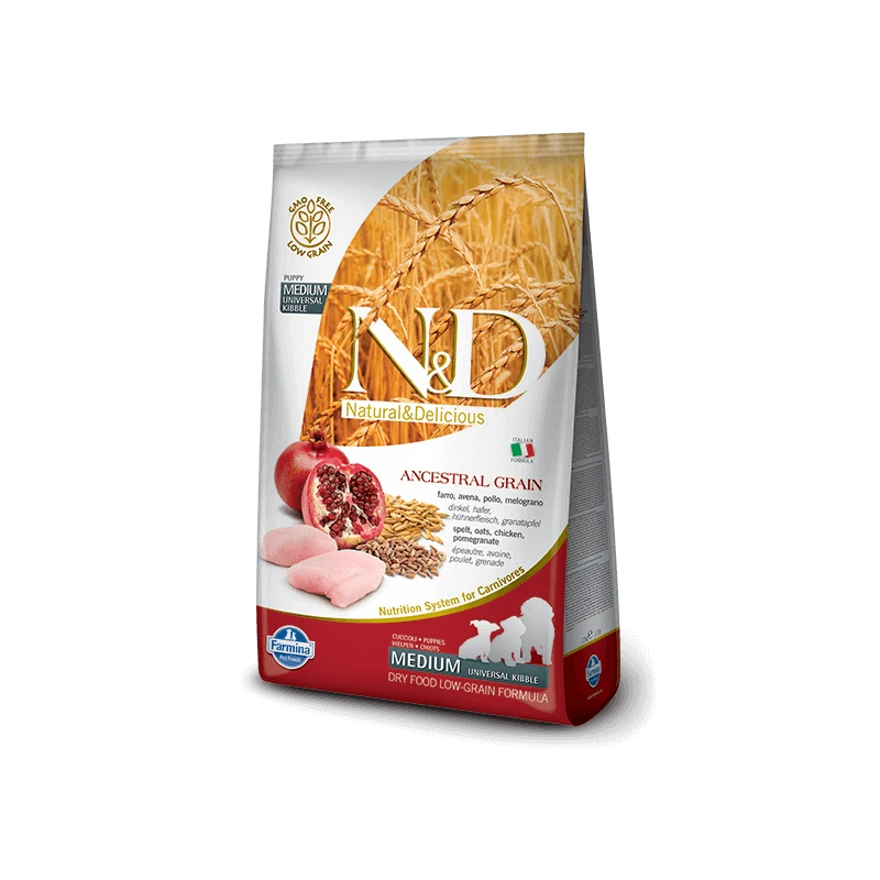 FARMINA N&D Low Ancestral Grain Puppy Medium Con Pollo E Melograno 2,5 Kg 3 FARMINA N&D Low Ancestral Grain Puppy Medium Con Pollo E Melograno 2,5 Kg