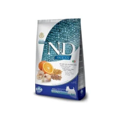 FARMINA N&D OCEAN Adult Mini Con Merluzzo, Farro, Avena E Arancia 7 Kg.