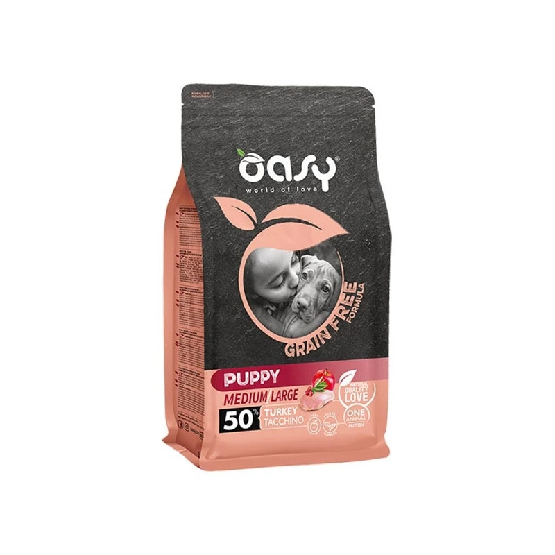 OASY Grain Free Puppy Medium&Large Con Tacchino 12 Kg. 3 OASY Grain Free Puppy Medium&Large Con Tacchino 12 Kg.