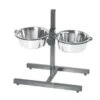PIEDISTALLO PORTA CIOTOLE CON DUE CIOTOLE DA 1,9 L -Cani Articoli Negozio piedistallo porta ciotole con due ciotole da 19 l