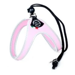 TRE PONTI PETTORINA CHIUSURA CON LACCIO E BORDO RIFRANGENTE ROSA Cm 41-51