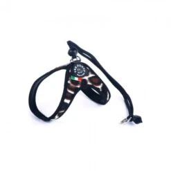 TRE PONTI PETTORINA CHIUSURA CON LACCIO E PELLICCIA A TEMA GIRAFFA Cm 41-51