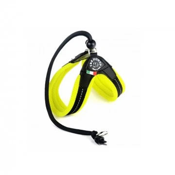 TRE PONTI PETTORINA IN RETE CHIUSURA CON LACCIO GIALLE FLUO Cm 34-44 3 TRE PONTI PETTORINA IN RETE CHIUSURA CON LACCIO GIALLE FLUO Cm 34-44