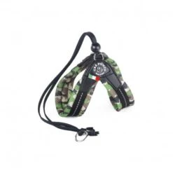 TRE PONTI PETTORINA IN RETE CHIUSURA CON LACCIO MIMETICA VERDE Cm 27-37