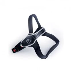 TRE PONTI PETTORINA PER CANI GROSSI CON DORSALE E BORDO RIFRANGENTE NERA Tg. XL Cm 76-97