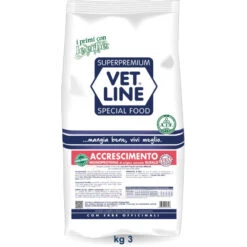 Vet Line Cane Accrescimento Monoproteico Bufalo 3 Kg